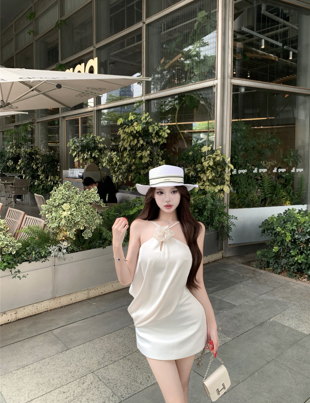 Irregular strapless small shirt A-line tops for women