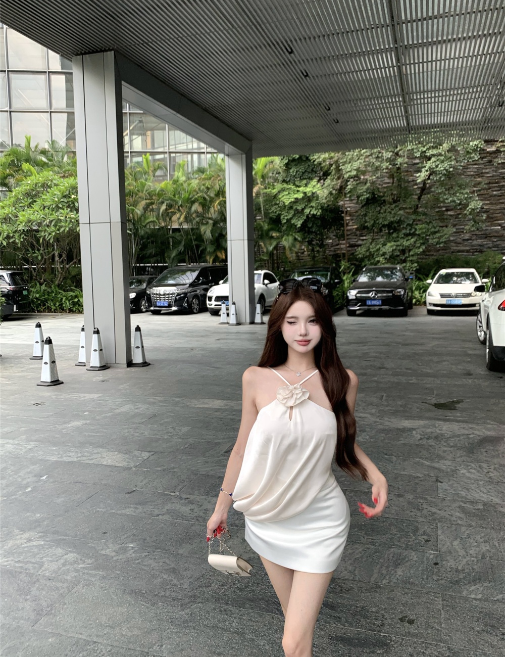 Irregular strapless small shirt A-line tops for women