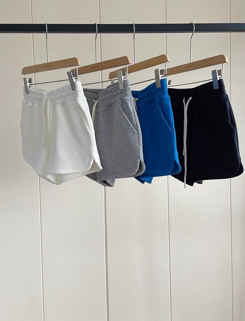 Thin slim terry Casual summer show high sports shorts