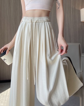 Ice silk Casual wide leg pants loose pants for women