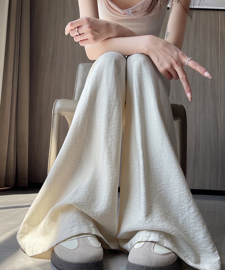 Ice silk Casual wide leg pants loose pants for women