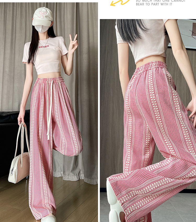 Spring and summer wide leg pants casual pants for women