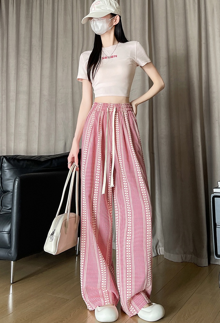 Spring and summer wide leg pants casual pants for women