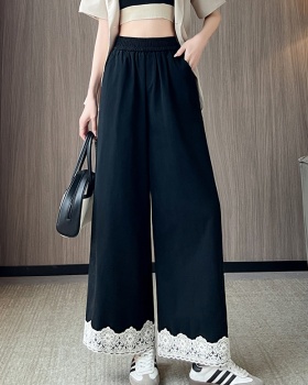 Casual drape sweet wide leg pants for women