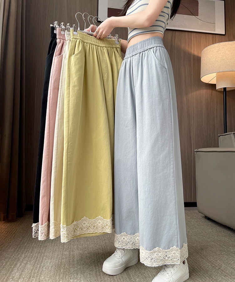 Casual drape sweet wide leg pants for women