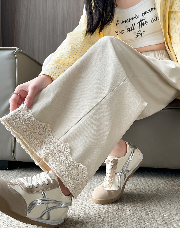 Casual drape sweet wide leg pants for women