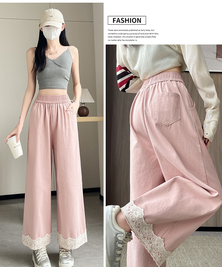Casual drape sweet wide leg pants for women