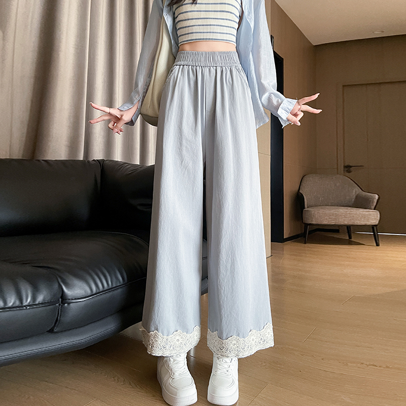 Casual drape sweet wide leg pants for women