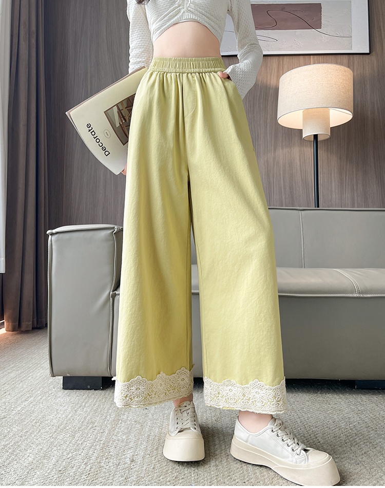 Casual drape sweet wide leg pants for women