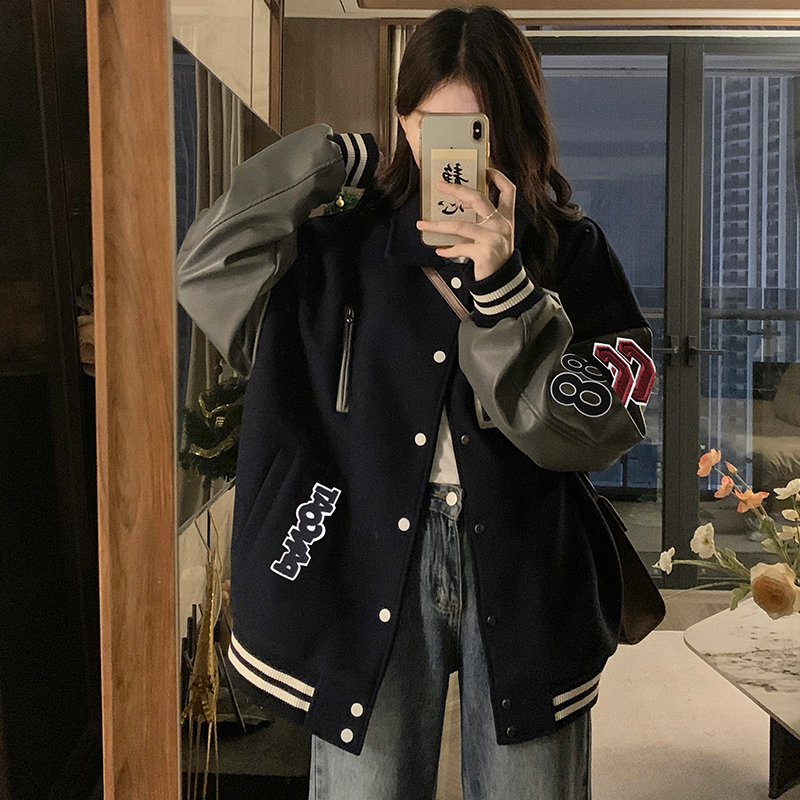 American style baseball uniforms coat