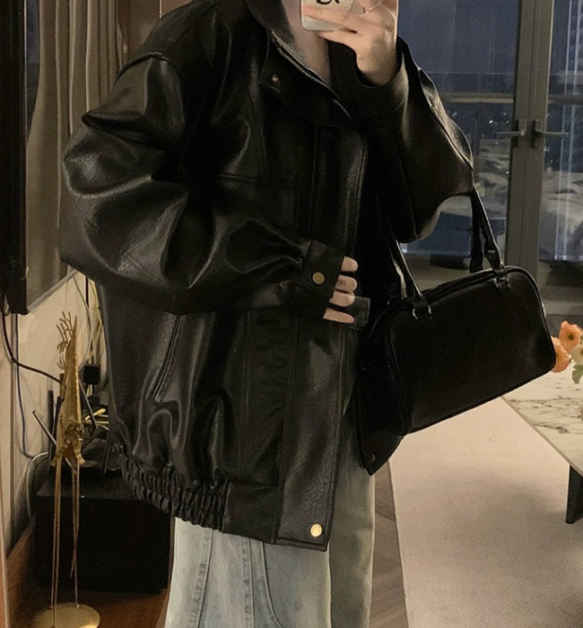 Locomotive couples coat autumn loose jacket for women