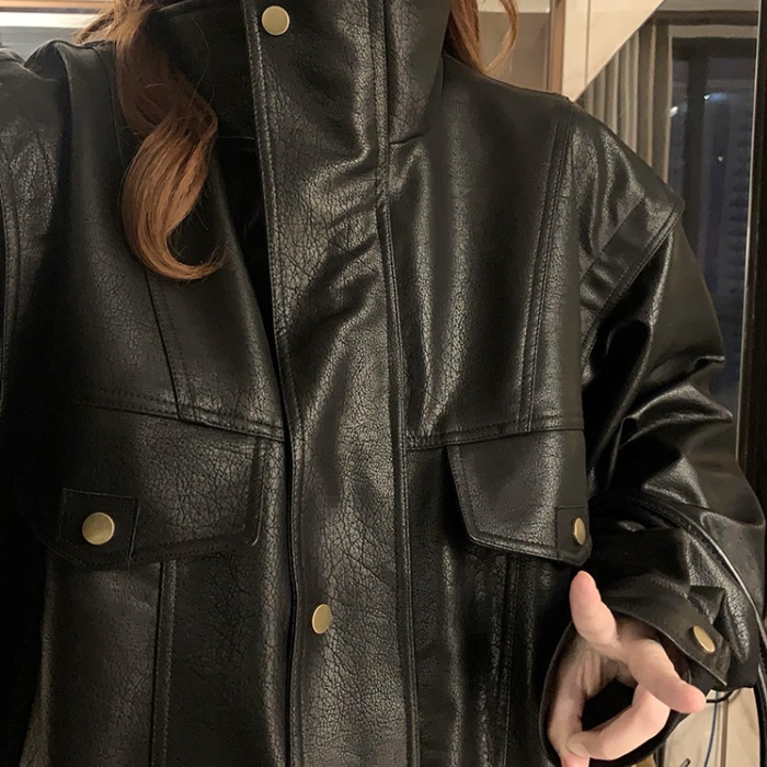 Locomotive couples coat autumn loose jacket for women