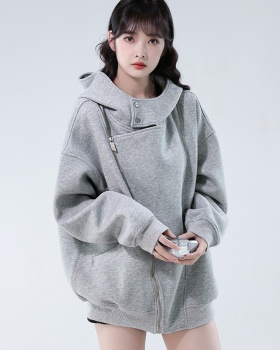 Autumn college style tops hooded couples hoodie