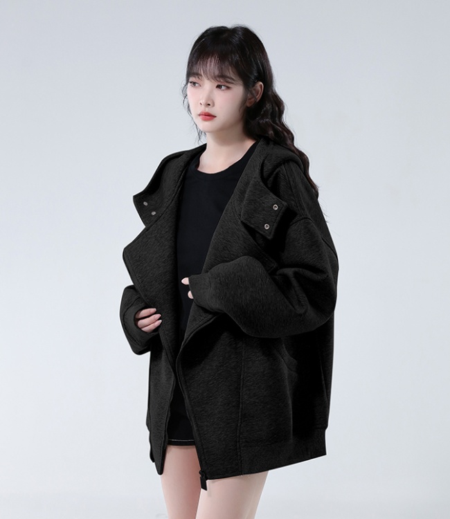 Autumn college style tops hooded couples hoodie