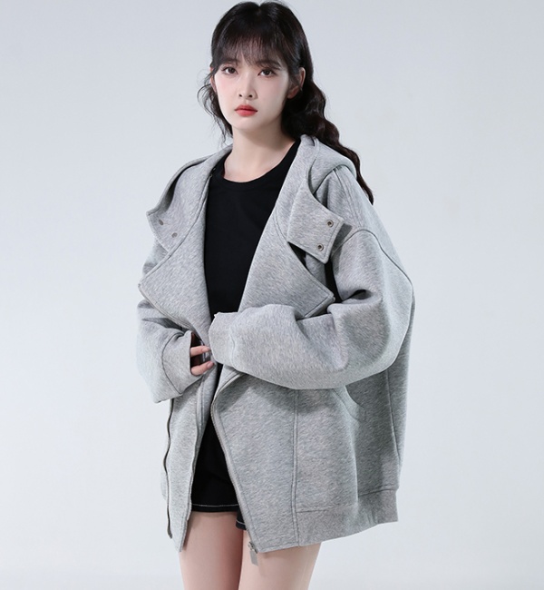 Autumn college style tops hooded couples hoodie