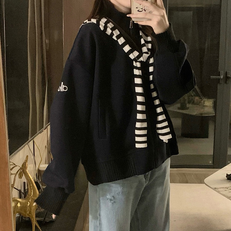 Casual autumn hoodie couples shawl 2pcs set