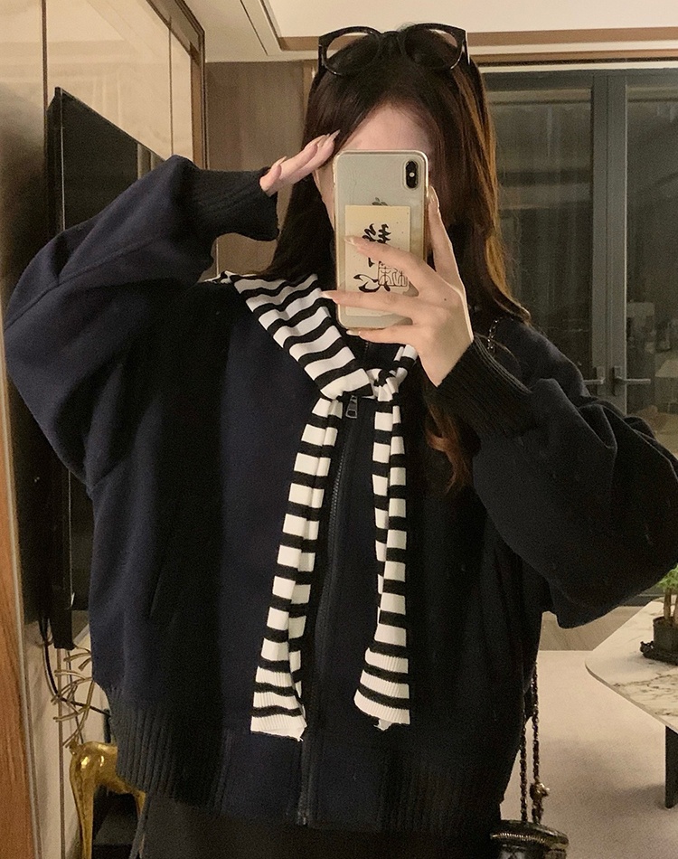Casual autumn hoodie couples shawl 2pcs set