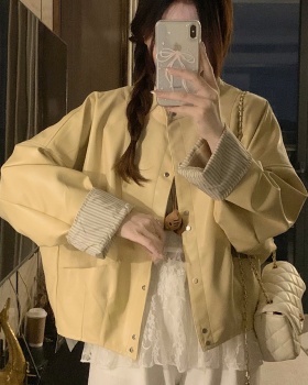 Casual autumn jacket short fashionable coat for women