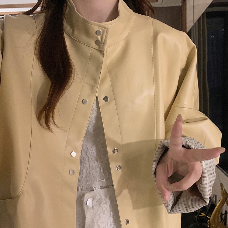 Casual autumn jacket short fashionable coat for women