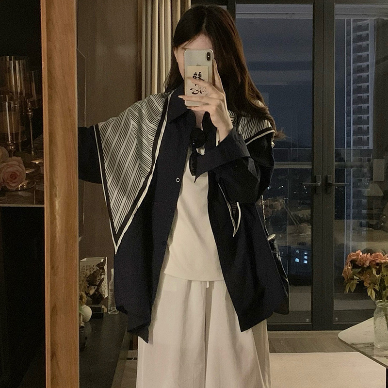 Thick Korean style shirt autumn coat for women