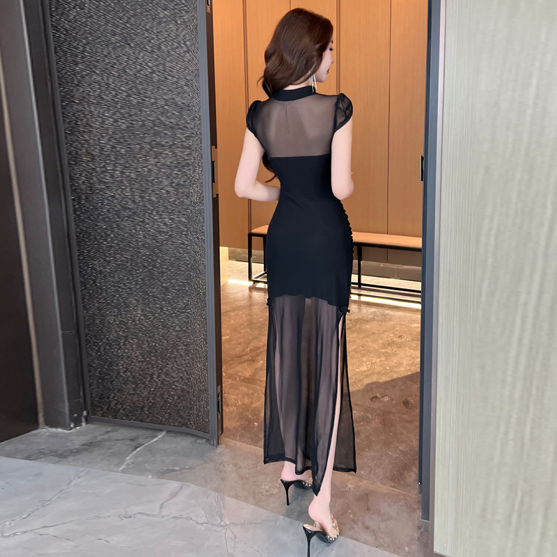 Fashion package hip evening dress retro sexy long dress