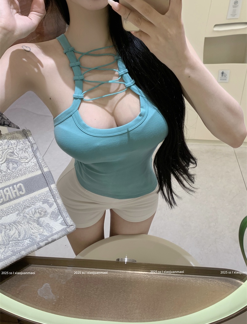 Sling enticement tops bottoming slim vest