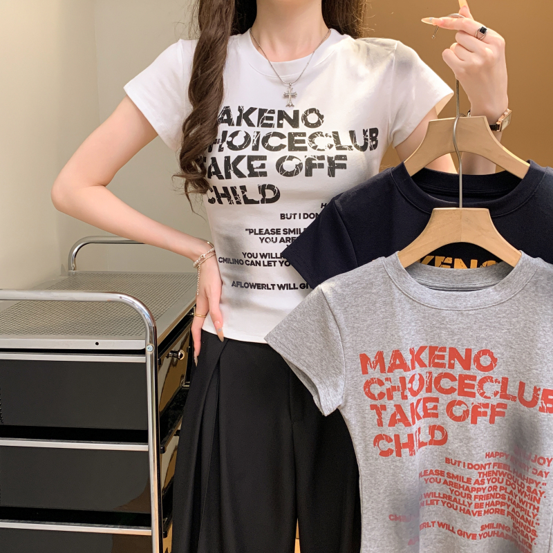 Spicegirl summer tops printing T-shirt for women