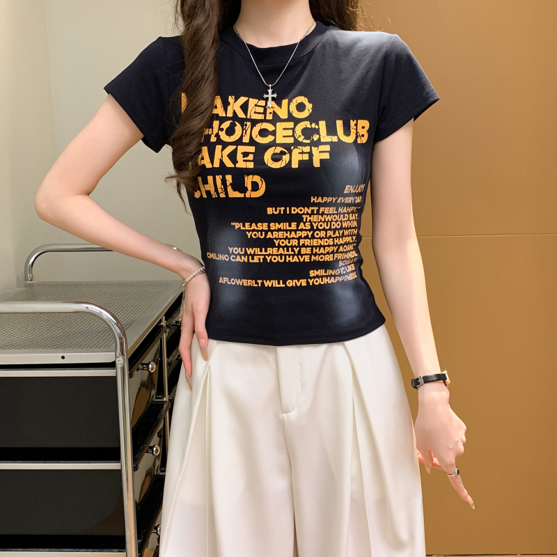 Spicegirl summer tops printing T-shirt for women