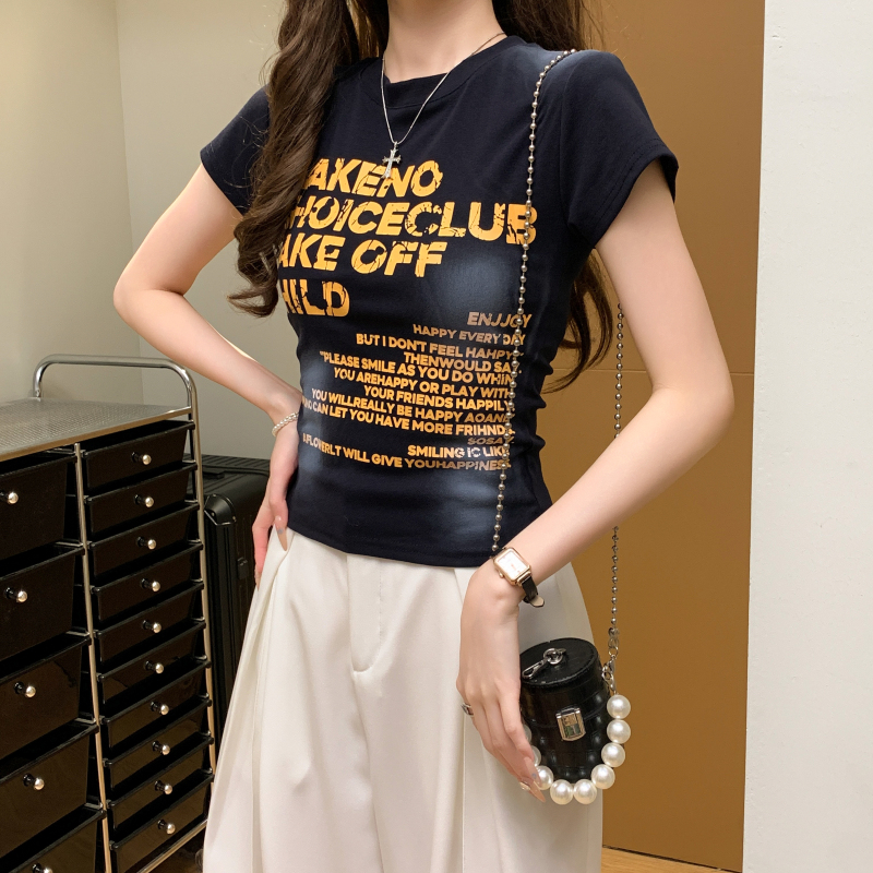 Spicegirl summer tops printing T-shirt for women