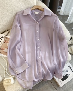 Breathable lithe thin loose Casual lazy summer shirt
