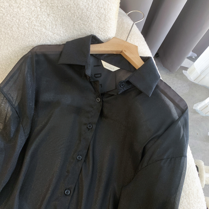 Breathable lithe thin loose Casual lazy summer shirt