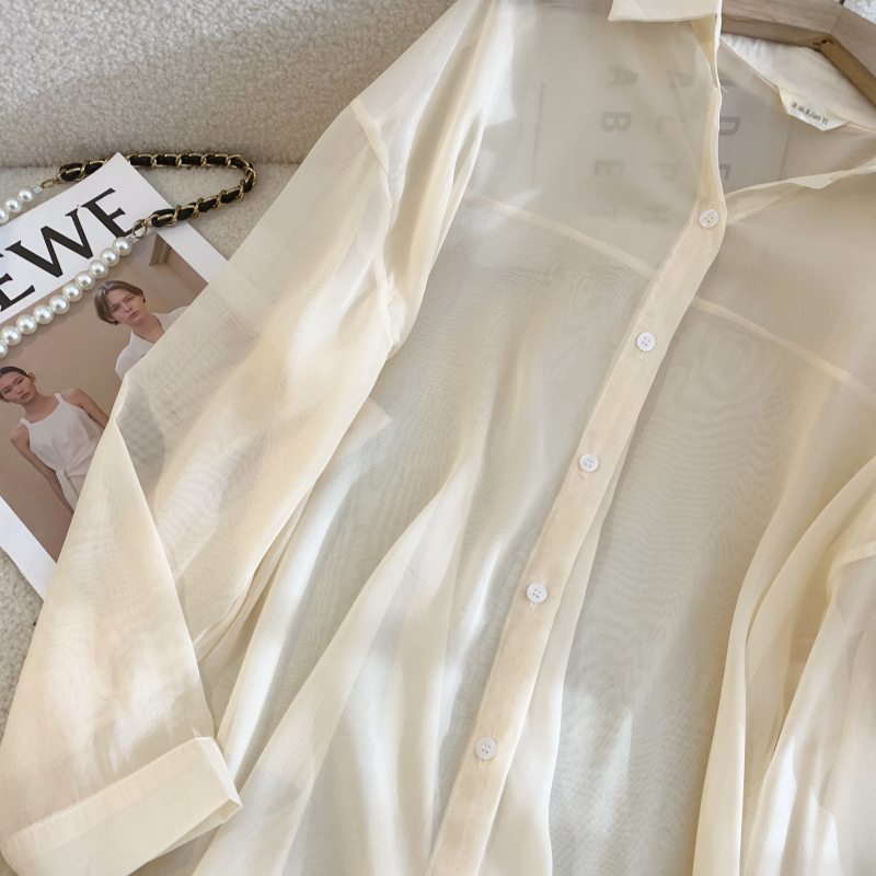 Breathable lithe thin loose Casual lazy summer shirt