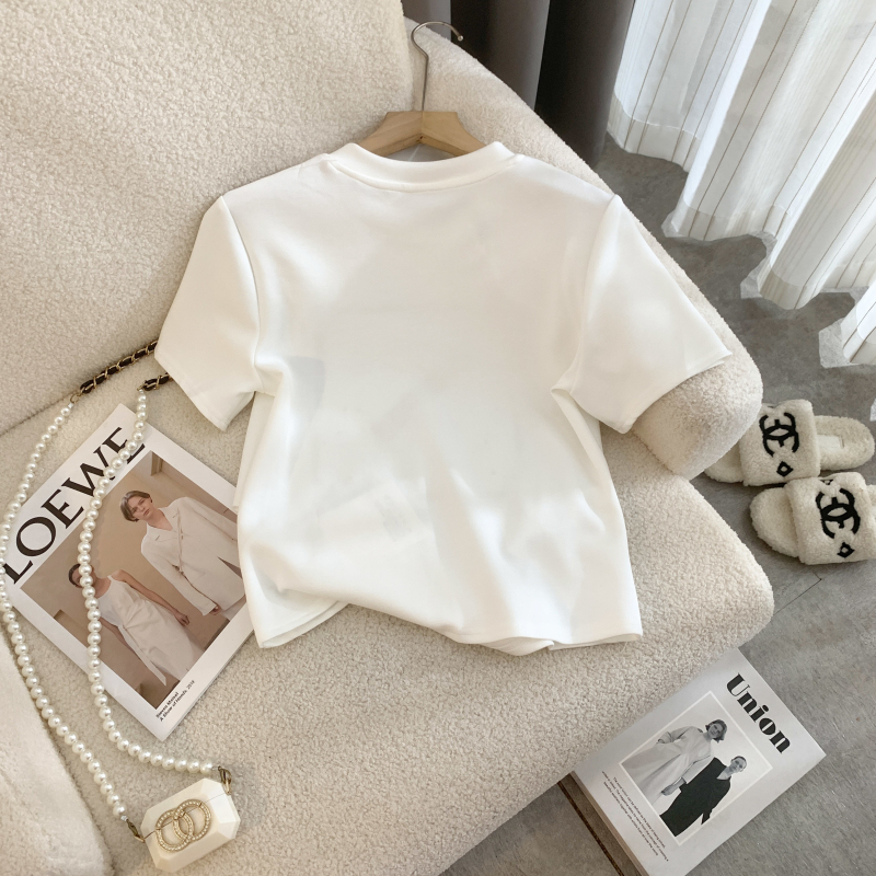 Summer T-shirt Chinese style tops for women
