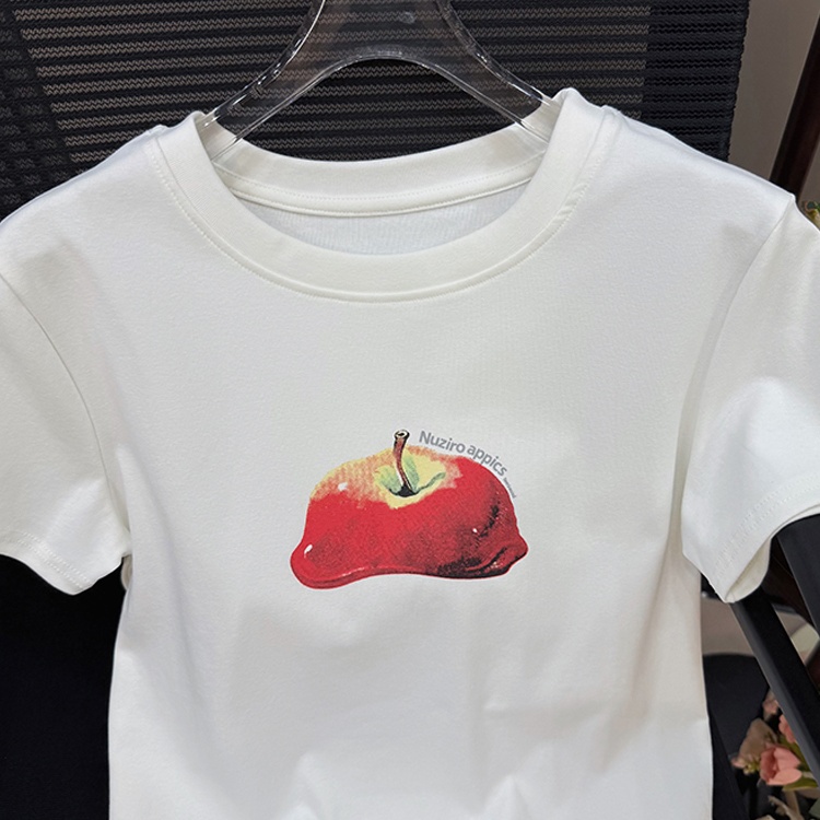 Korean style Casual short sleeve simple T-shirt for women