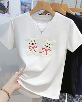 Loose summer T-shirt Casual Korean style tops for women