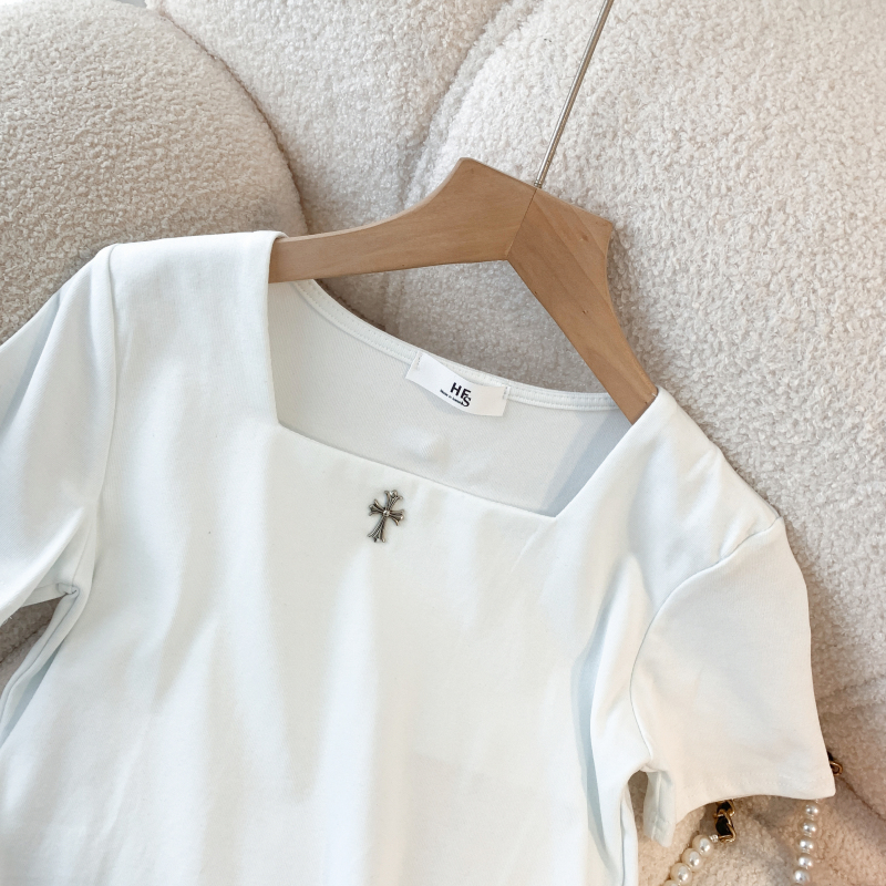 Short sleeve enticement T-shirt American style tops