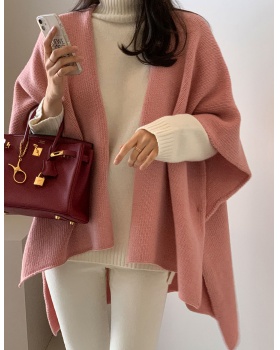Knitted Casual cardigan Korean style temperament shawl for women