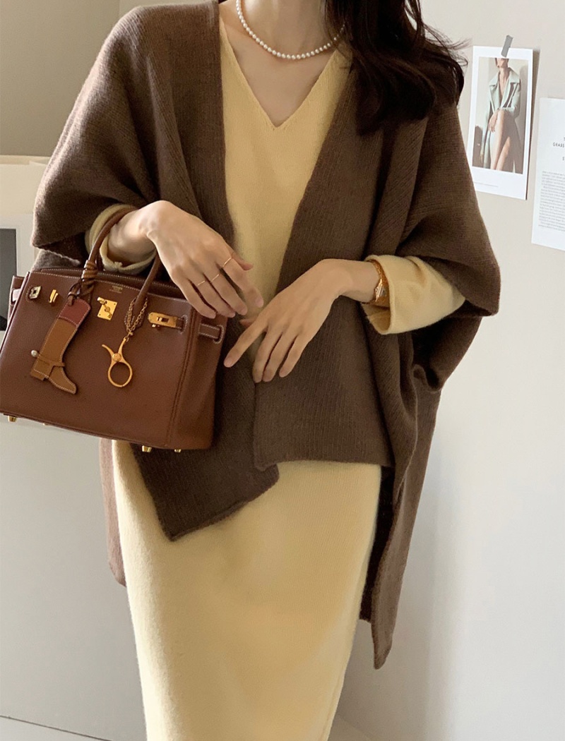 Knitted Casual cardigan Korean style temperament shawl for women