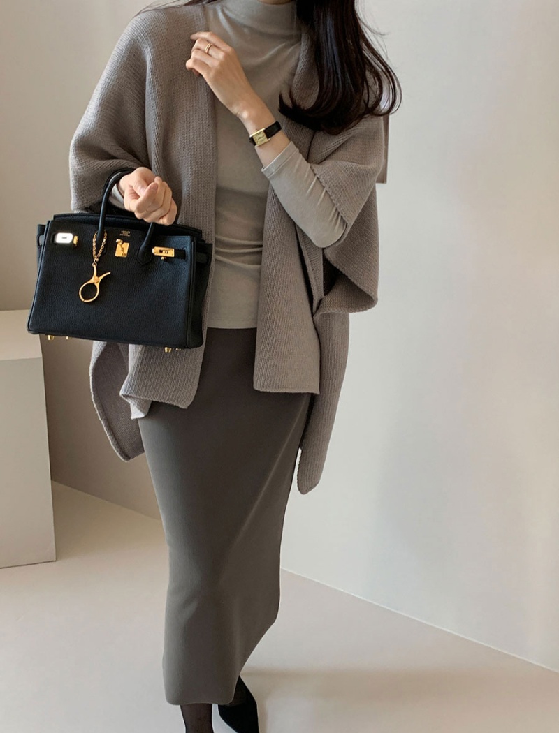 Knitted Casual cardigan Korean style temperament shawl for women