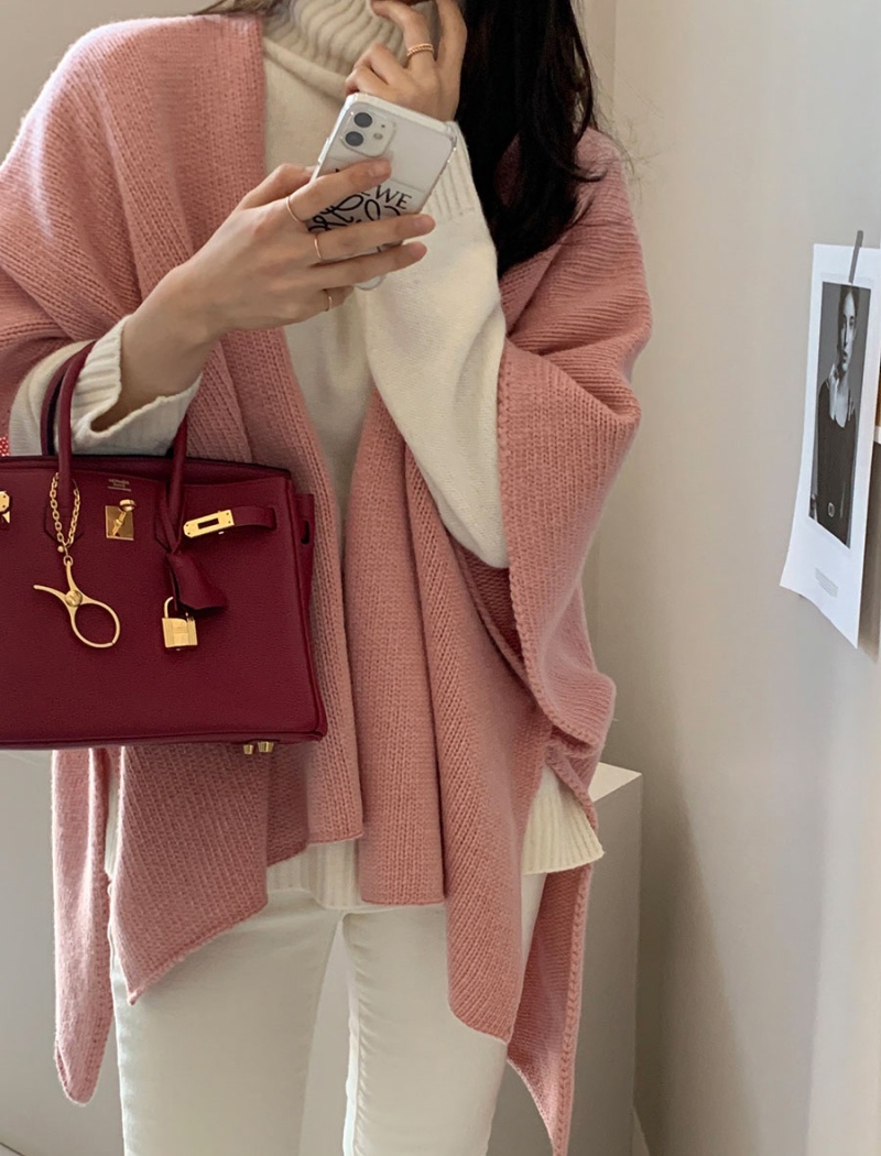 Knitted Casual cardigan Korean style temperament shawl for women