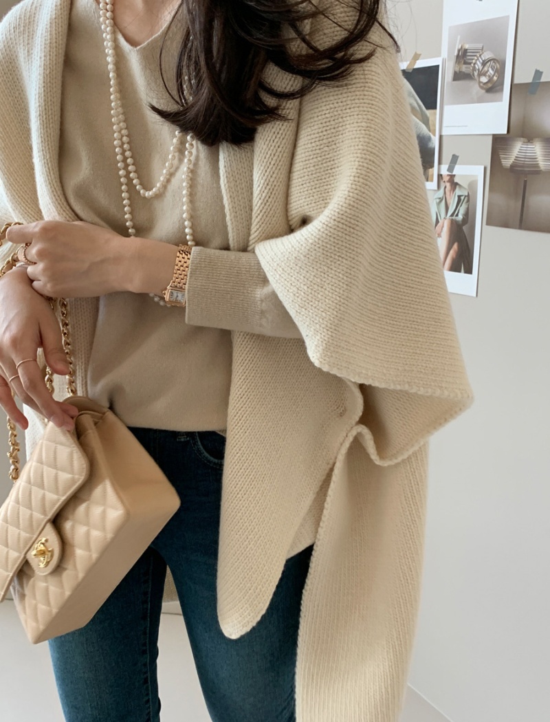 Knitted Casual cardigan Korean style temperament shawl for women