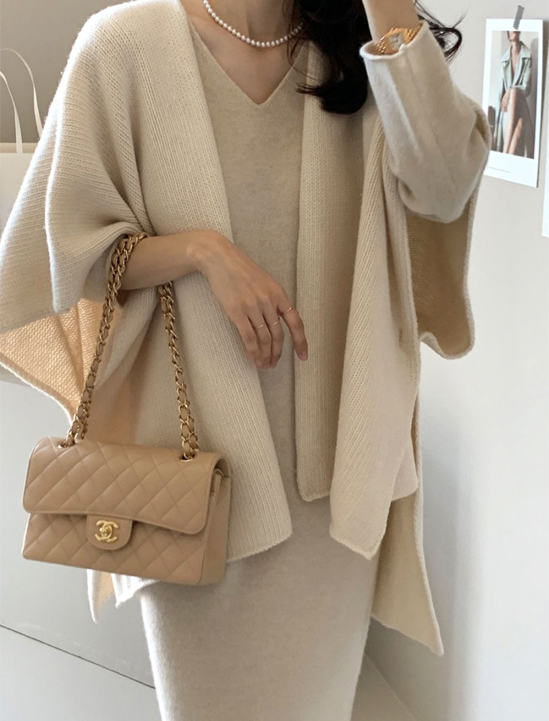 Knitted Casual cardigan Korean style temperament shawl for women
