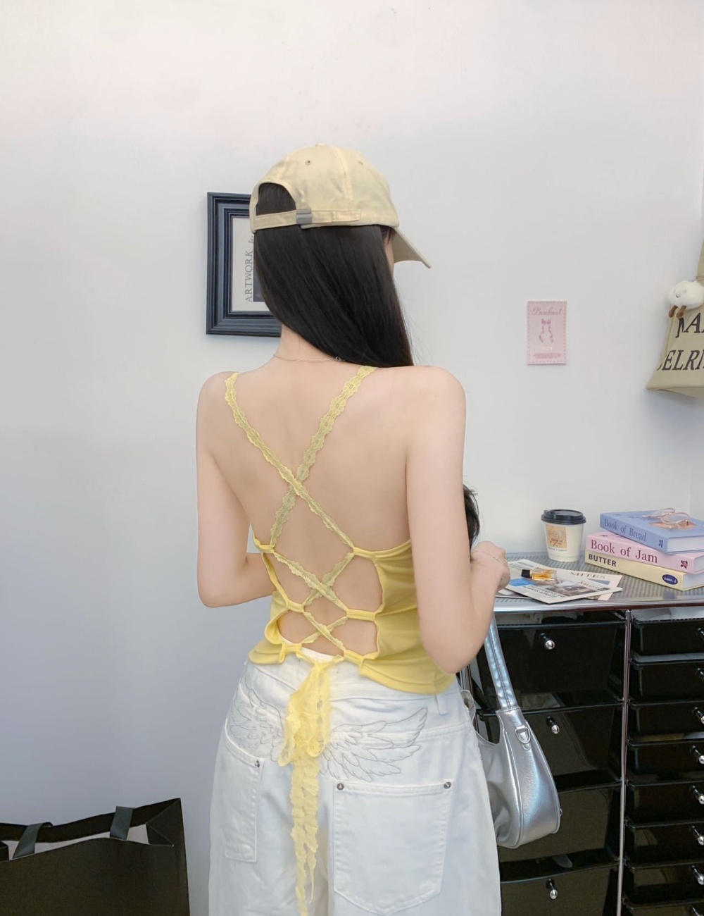 Beauty back spicegirl vest cross lace Bra