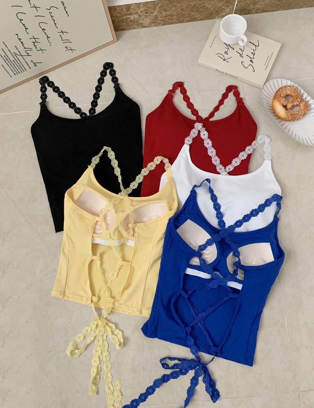 Beauty back spicegirl vest cross lace Bra