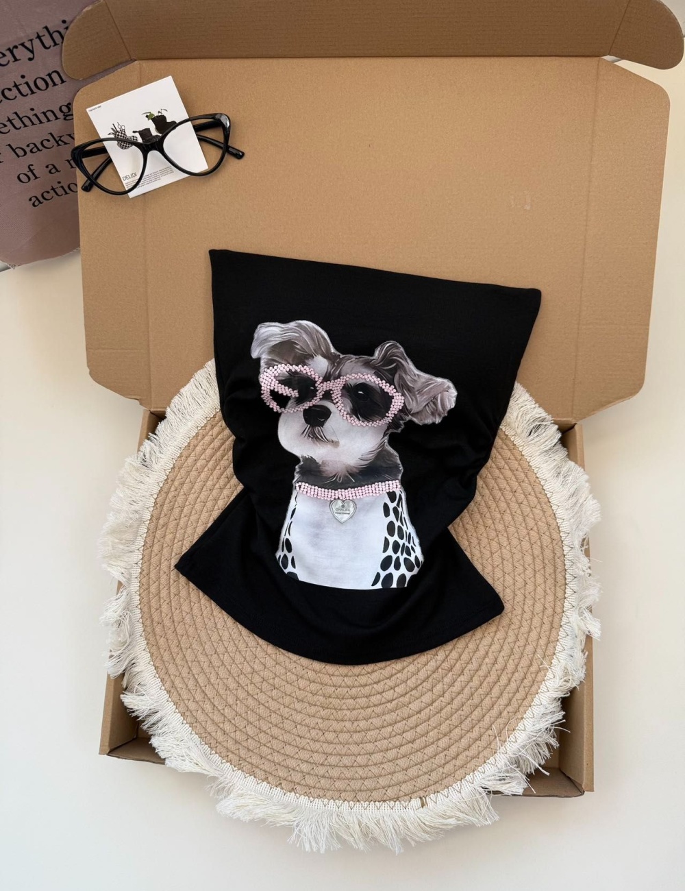 Printing sexy tops unique puppy vest for women