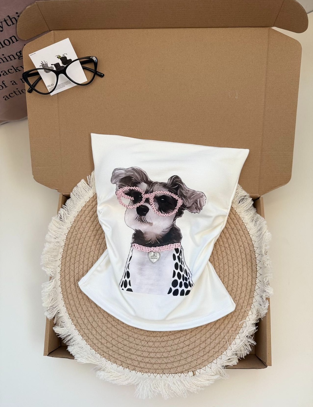 Printing sexy tops unique puppy vest for women