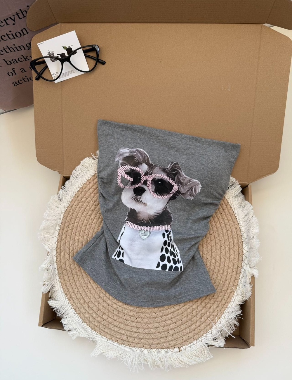 Printing sexy tops unique puppy vest for women