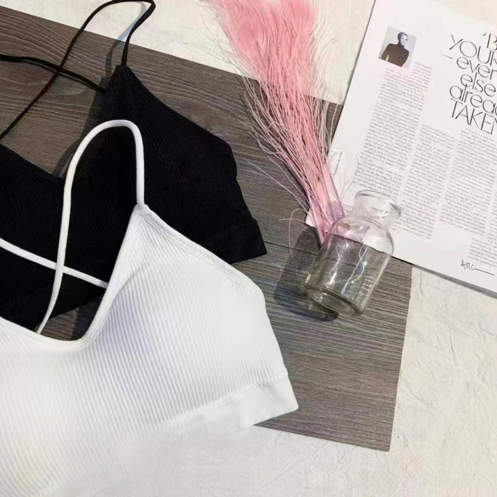 Removable beauty back screw thread halter tops