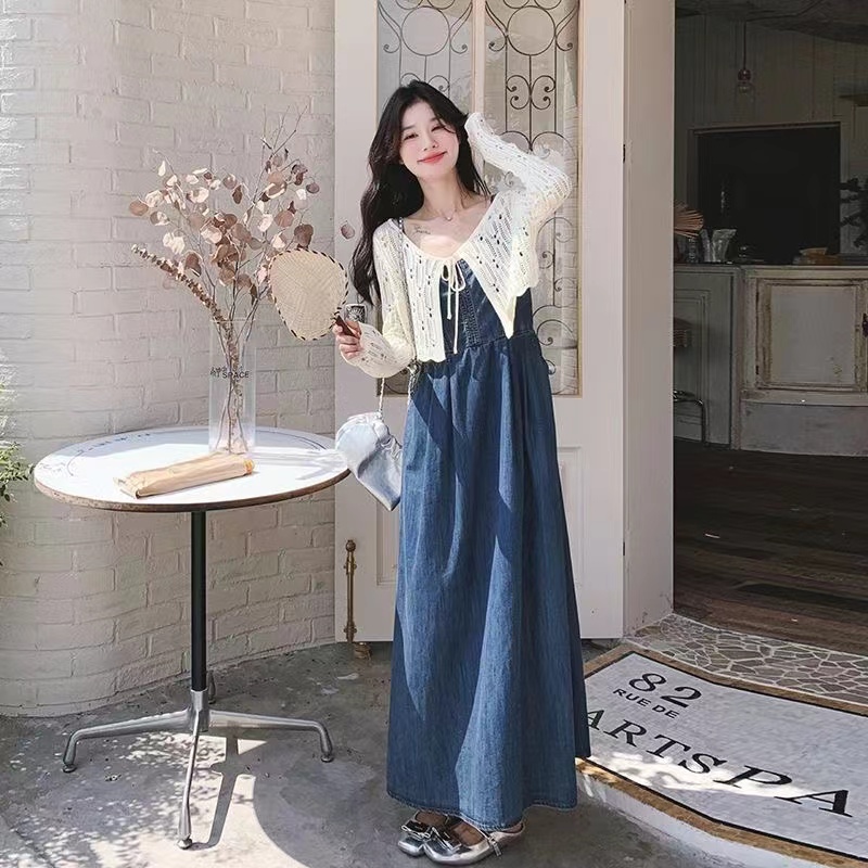 Summer knitted shawl frenum V-neck cardigan for women