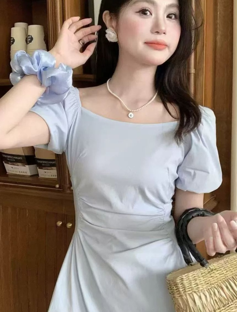 Fold long dress temperament dress for women
